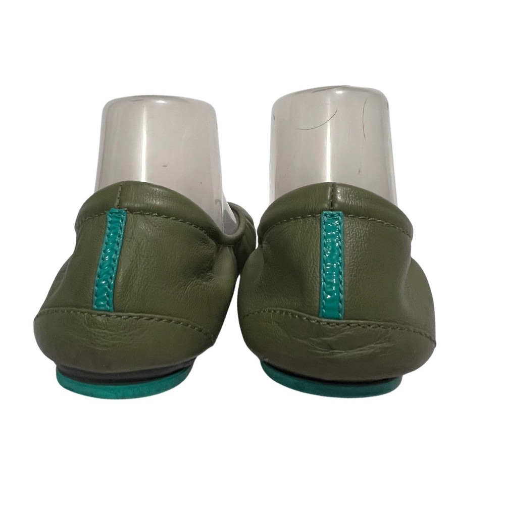 Tieks by Gavrieli Ballet Flats Womens 8 Olive Green Leather Foldable Round Toe - Picture 6 of 14